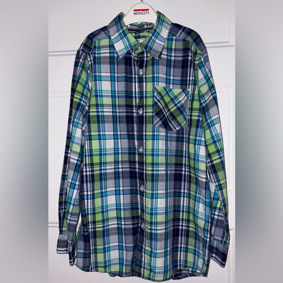 Multicolor Plaid Casual Shirt by Children’s Place Size 10-12y Large - Picture 7 of 7